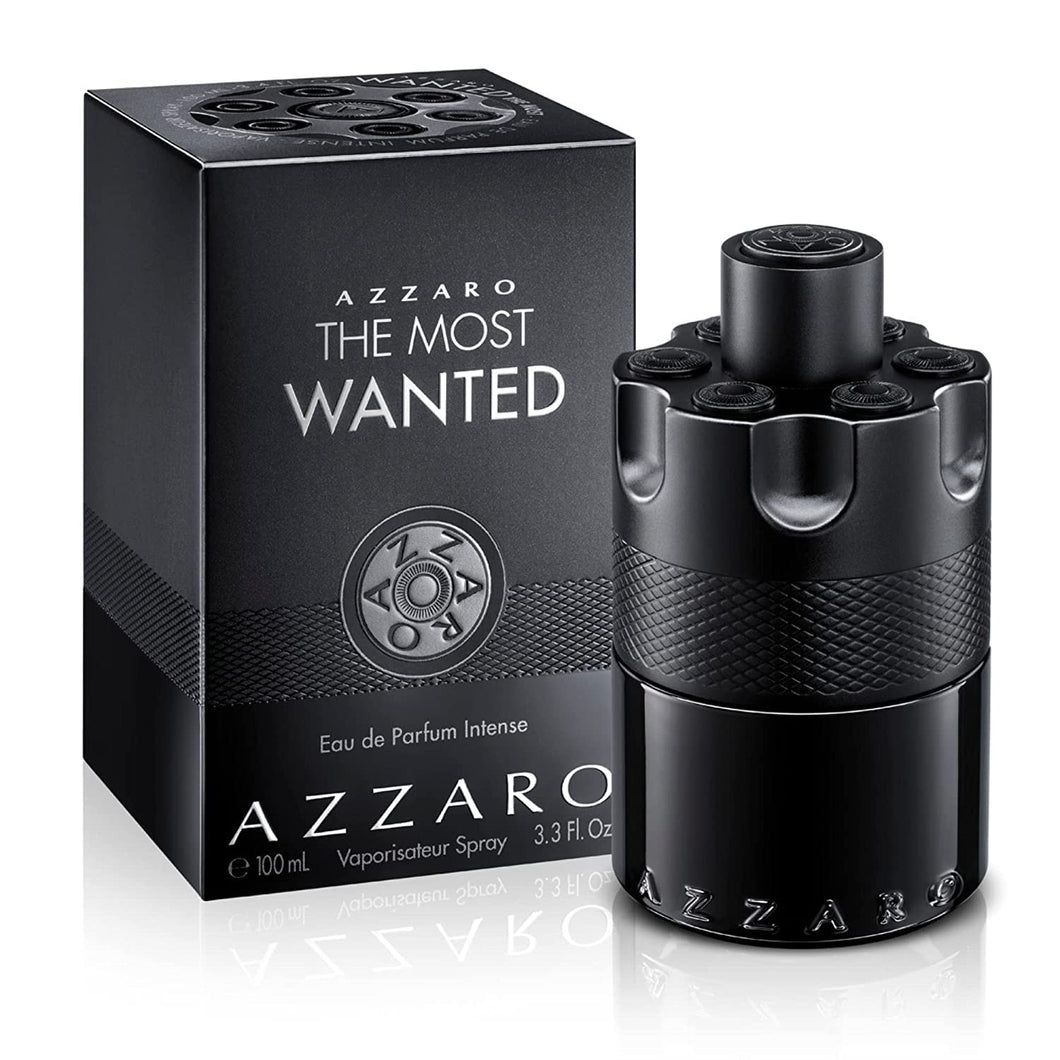 Azzaro The Most Wanted Eau de Parfum Intense - Woody & Seductive Mens Cologne - Fougère, Ambery & Spicy Fragrance for Date Night - Lasting Wear - Luxury Perfumes for Men - Full Size, 3.3 Fl. Oz