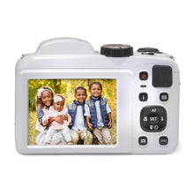 Load image into Gallery viewer, KODAK PIXPRO AZ255-WH 16MP Digital Camera 25X Optical Zoom 24mm Wide Angle Lens Optical Image Stabilization 1080P Full HD Video 3&quot; LCD Vlogging Camera (White)
