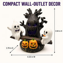 Load image into Gallery viewer, telers Animated Ghost Seesaw Night Light, Plug-in Halloween Decor
