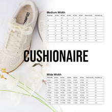Load image into Gallery viewer, CUSHIONAIRE Belinda Women’s Lace Detail Casual Sneakers – Elegant Ribbon Lace-Up Shoes with Memory Foam, Ivory Vegan Suede 7

