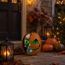 Load image into Gallery viewer, Bechivie Light Up Jack O Lantern, Pumpkin Skull Halloween Home Decorations
