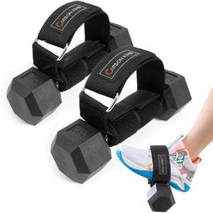 Feet Weight Lifting,Foot Dumbbell Attachment,Tibialis Trainer,Foot Weights for Exercise,Leg Lift Exercise Equipment Dumbbell Ankle Strap black 2pc