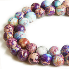 Load image into Gallery viewer, 45pcs 8mm Natural Colorful Imperial Jasper Beads Gemstone Beads Round Loose Beads for Jewelry Making
