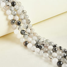 Load image into Gallery viewer, 60pcs 6mm Natural Tourmaline Quartz Beads Gemstone Beads Round Loose Beads for Jewelry Making
