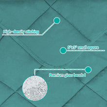 Load image into Gallery viewer, yescool Weighted Blanket (10 lbs, 41" x 60", Teal) Cooling Heavy Blanket, Perfect for 90-110 lbs, Breathable Throw Blanket Gifts with Premium Glass Bead, Machine Washable
