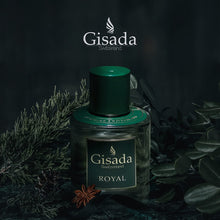 Load image into Gallery viewer, Gisada Switzerland Luxury Eau De Parfum Fragrance, Unisex Perfume + Cologne for Women &amp; Men (Fresh + Woody), Royal, 100mL/3.3oz
