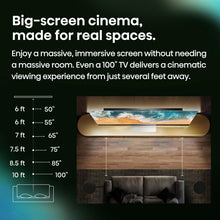 Load image into Gallery viewer, Hisense 85" E7 Cinema Series Hi-QLED Mini-LED 4K UHD Smart Fire TV (85E7SF, 2026 NEW) - Native 144Hz, AI Picture, Dolby Vision IQ · Atmos, FALD, HDR10+ Adaptive, MEMC, Alexa+
