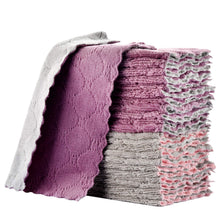 Load image into Gallery viewer, lSmall Reusable Cleaning Cloths, 6 x 10 inch, Super Absorbent Multipurpose Dish Cloths, for Furniture Rags, Kitchen Cloths, Tableware Quick-Drying Towels(11PCS)
