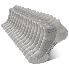 Load image into Gallery viewer, BAMBOO COOL Men's Ankle Socks Moisture Wicking Breathable Odor Control Athletic Cushioned Running Socks Arch Support 8 Pack
