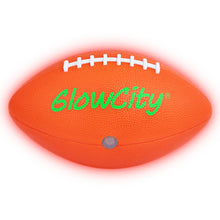 Load image into Gallery viewer, GlowCity Glow in The Dark Football - Light Up, Youth Size Footballs for Kids - LED Lights and Pre-Installed Batteries Included﻿
