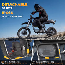 Load image into Gallery viewer, Flydone MT1 Electric Dirt Bike for Adults 5000W Peak Motor 45 MPH 80 Miles Range 52V 20Ah Battery Full Suspension 14" Front 12" Rear Fat Tire NFC Lock 8.9" TFT Display
