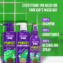 Load image into Gallery viewer, Aussie Kids Shampoo and Conditioner with Detangler Hair Care Bundle, Tangle-Free Shampoo, Detangler Spray, Sulfate &amp; Paraben-Free, PETA Cruelty-Free, Hassle-Free Styling, 16 Fl Oz 2 Pack &amp; 8 Fl Oz
