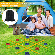 Load image into Gallery viewer, VANPET Giant Tic Tac Toe Bean Bag Toss Games for Kids Adults Family, Large Outside Lawn Yard Backyard Carnival Field Day Game, Beach Picnic Camping Birthday Party Family Reunion Games (Standard)
