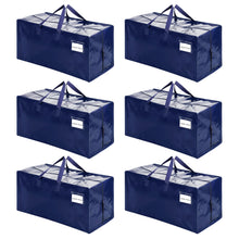Load image into Gallery viewer, VENO 6 Pack Moving Bags w/Backpack Straps, Moving Boxes &amp; Storage Bins Alternative, Packing Supplies, Camping Accessories Totes for Storage, Dorm Room Essentials Storage Bags (Blue, 6 Pack)
