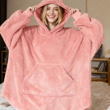 Load image into Gallery viewer, Wearable Blanket Hoodie for Adult, Oversized Blanket Hoodie with Pocket
