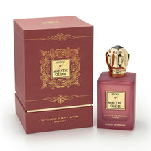 Load image into Gallery viewer, Prince Parfums Dubai - Majestic Oudh Extrait de Parfum - Unisex Luxury Fragrance - 3.4 oz - Long-Lasting Signature Scent - Sophisticated, Rich Oudh with Amber, Vanilla, and Musk
