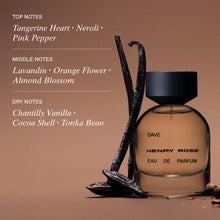 Load image into Gallery viewer, Henry Rose Perfumes for Women &amp; Men - Gender-Inclusive, Warm + Spicy Vanilla Scented Perfume with Orange Flower &amp; Vanilla Bean - EWG Verified, Cruelty-Free, Sustainable Packaging - Dave (1.7 fl oz)
