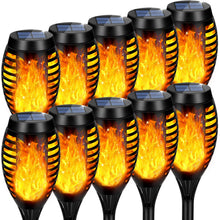 Load image into Gallery viewer, AOUNQ Solar Torch Lights Outdoor Flickering Flame for Halloween Decorations
