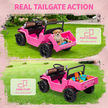 Load image into Gallery viewer, GarveeTech Licensed Toyota Ride on Truck, 12V Kids' Electric Car with Parent Remote Control Ride on Car with Truck Bed Storage, Safety Belt, Soft Braking, Suspension,
