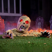 Load image into Gallery viewer, JOYIN Halloween Zombie Groundbreaker Outdoor Decoration, Zombie Groundbreaker with Light-up Eye and Creepy Sound (IR Sensor Activated) for Halloween Outside, Lawn, Graveyard Decor, Haunted House Props
