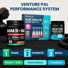 Load image into Gallery viewer, Venture Pal High Sodium Sugar-Free Electrolyte Powder Packets - Hydration Packets with Sodium, Potassium &amp; Magnesium | Zero Calories | Keto, Vegan, and Paleo Friendly | 16 Sticks
