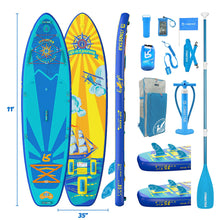 Load image into Gallery viewer, iTAOSTAR J06A 35&quot; Extra Wide Paddle Board for Better Balance, Inflatable Stand Up Paddle Board with Premium SUP Accessories, Inflatable Paddle Boards for Adults/Youth of All Skill Levels
