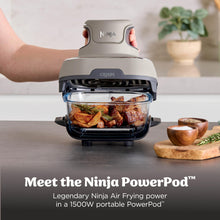 Load image into Gallery viewer, Ninja Crispi 4-in-1 Glass Air Fryer | 450°F | Non-Toxic | 4QT &amp; 6-Cup Glass Containers w/Lids | Microwave, Freezer, Dishwasher Safe | Max Crisp, Air Fry, Bake, Recrisp | Stone | FN101ST
