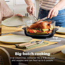 Load image into Gallery viewer, Ninja Crispi 4-in-1 Glass Air Fryer | 450°F | Non-Toxic | 4QT &amp; 6-Cup Glass Containers w/Lids | Microwave, Freezer, Dishwasher Safe | Max Crisp, Air Fry, Bake, Recrisp | Stone | FN101ST
