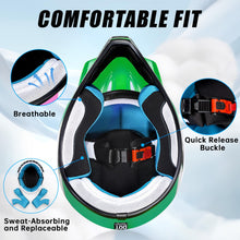 Load image into Gallery viewer, ROOZO Youth Kids Dirt Bike Helmet DOT Approved, Full Face Motocross Set
