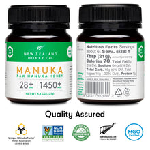 Load image into Gallery viewer, New Zealand Honey Co. Raw Manuka Honey UMF 28+ | MGO 1450+, UMF Certified / 4.4oz
