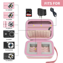 Load image into Gallery viewer, Carrying &amp; Protective Case for Digital Camera, AbergBest 21 Mega Pixels 2.7&quot; LCD Rechargeable HD/Kodak Pixpro/Canon PowerShot ELPH 180/190 / Sony DSCW800 / DSCW830 Cameras for Travel-Pink
