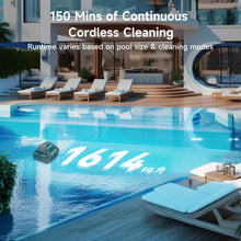 Load image into Gallery viewer, (2026 Upgrade) WYBOT C1 Cordless Robotic Pool Vacuum for Inground Pools, Above Ground Pool Cleaner 4-in-1 Wall &amp; Waterline Cleaning Up to 1,614sq.ft, 150mins Smart Navigation, App Support, Black
