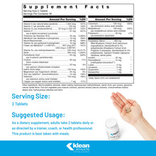 Load image into Gallery viewer, Klean ATHLETE Klean Multivitamin - Essential Nutrients &amp; Antioxidants for Optimal Health - NSF Certified for Sport - 60 Tablets

