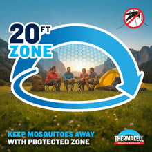 Load image into Gallery viewer, Thermacell Mosquito Repellent Rechargeable Adventure EX-Series EX90; Patio Shield with 9-Hour Battery, Includes 12-Hour Refill, Rubber Armor &amp; Carabiner; Scent Free Bug Spray Alternative
