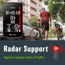 Load image into Gallery viewer, Bryton Rider S800 Sensor Bundle 3.4 Inch Color LCD Touchscreen GPS Bike/Cycling Computer Offline USA Map, Compatible with Bike Radar, 36hrs Long Battery Life, Navigation with Turn-by Turn Follow Track

