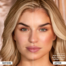 Load image into Gallery viewer, ICONIC LONDON Multi-Use Cream Blush, Bronze and Highlight Palette | Cruelty-Free, Vegan Makeup
