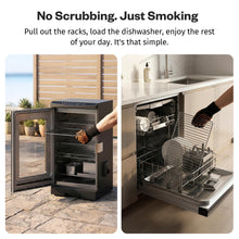 Load image into Gallery viewer, EAST OAK 30" Electric Smoker for Outdoors | Built-in Meat Probe Up to 6× Longer Smokes on a Single Load | Side Chip Loader for Smoking | Bigger Batches with 725 sq in Cooking Area, Mist Silver
