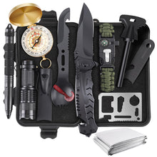 Load image into Gallery viewer, ABPIR Gifts for Fathers Day Survival Kits for Men Dad Husband Him, 13 in 1 Survival Gear and Equipment Tactical Tools for Camping Hiking Hunting Outdoor Adventure, Cool Birthday Idea
