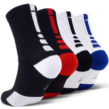 Load image into Gallery viewer, JHM Kids Athletic Sport Sockcs Team Cushioned Basketball Soccer Crew Socks For Ages 4 to 16
