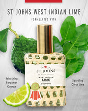 Load image into Gallery viewer, St. John West Indian Lime Cologne | Refreshing Caribbean Citrus Cologne for Men | Citrus Cologne Mens Fragrance | (4 oz spray) cologne for men
