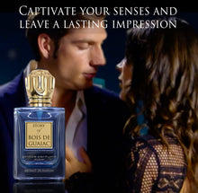 Load image into Gallery viewer, Prince Parfums Dubai - Story of Bois De Guaiac - Men - 3.4 Ounces - Extrait de Parfum - Luxury Fragrance with Exotic Woods, Amber, &amp; Citrus Notes - Timeless Luxury - A Refined and Sophisticated Scent
