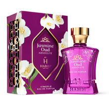 Load image into Gallery viewer, H HABIBI Jasmine Oud Absolute Eau de Parfum for Women, 75 ml 2.5 fl oz, Luxurious Oud and Jasmine Perfume, Long Lasting Arabian Perfume, Made in USA
