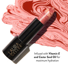 Load image into Gallery viewer, LAURA GELLER NEW YORK Italian Marble Sheer Lipstick - Peach Bellini - Hydrating &amp; Lightweight - Vitamin E &amp; Caster Seed Oil - Cream Finish

