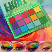 Load image into Gallery viewer, UCANBE Colorful 15 Shades Eyeshadow Makeup Palette,Shimmer Matte Metallic High Pigmented Neutral Bold Waterproof Eyes Shadow, Creamy Blendable Make Up Pallet Set (Fruit Punch)
