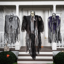 Load image into Gallery viewer, JOYIN 3 Pack Hanging Halloween Skeleton Ghosts Decorations, Grim Reapers for Best Halloween Outdoor Decorations
