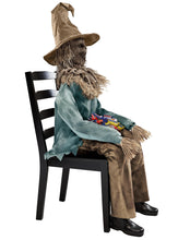 Load image into Gallery viewer, Spirit Halloween 4 Ft 6 In Scary Sitting Scarecrow Animatronic, Multicolor
