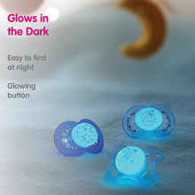 Load image into Gallery viewer, MAM Air Day &amp; Night Baby Pacifier, for Sensitive Skin, Glows in The Dark, 16+ Months, Girl, 4 Count

