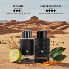 Load image into Gallery viewer, MONTBLANC - Explorer Extreme Eau de Parfum - Men&#39;s Fragrance - Woody &amp; Leathery - With notes of Bergamot, Patchouli &amp; Vetiver - 3.3 Fl Oz
