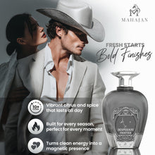 Load image into Gallery viewer, Mahajan Desperado Frontier Eau de Parfum – Rugged &amp; Fresh Men’s Cologne – Spicy Citrus &amp; Warm Woods – Bold, Masculine, All-Day Long-Lasting Perfume (3.4 oz)
