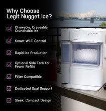 Load image into Gallery viewer, GE Profile Opal 2.0 Ultra Nugget Ice Maker with Side Tank and Scale Inhibiting Filter, Scoop Included, 38 lbs in 24 Hours, Pellet Ice Machine with WiFi &amp; Smart Connected, Stainless Steel
